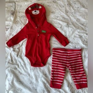 Little Me my 1st Christmas thermal outfit